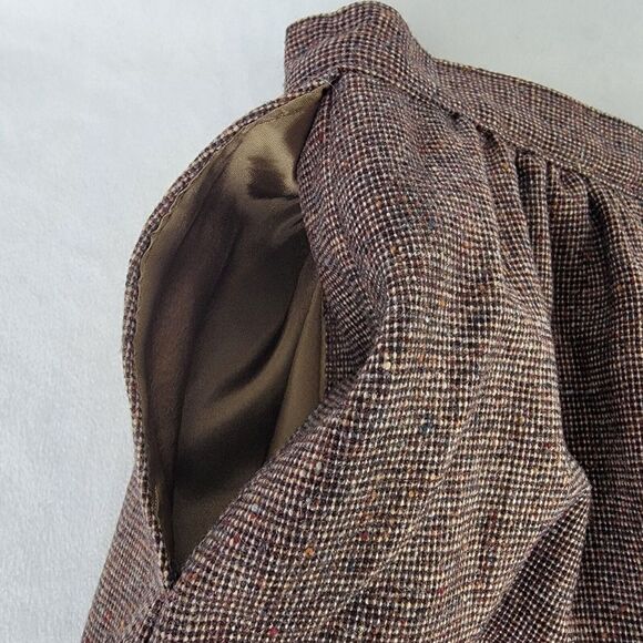 Pendleton Vintage‎ Pure Virgin Wool Size 6? Pencil Skirt Brown Pockets Zip Back - Picture 8 of 10